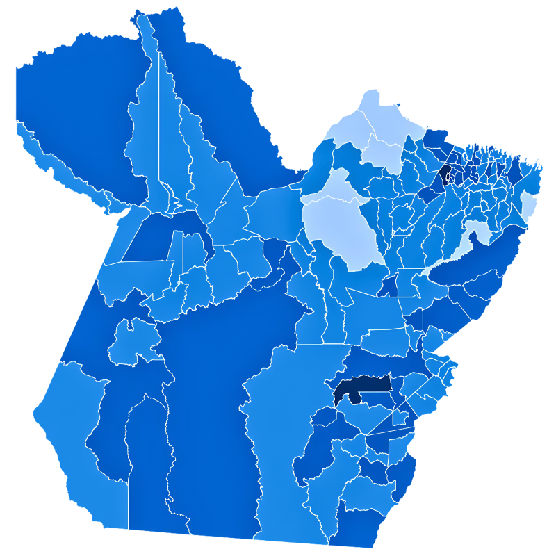 Mapa das localizações DIMEC